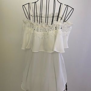 Crochet lace off the shoulder BCX
